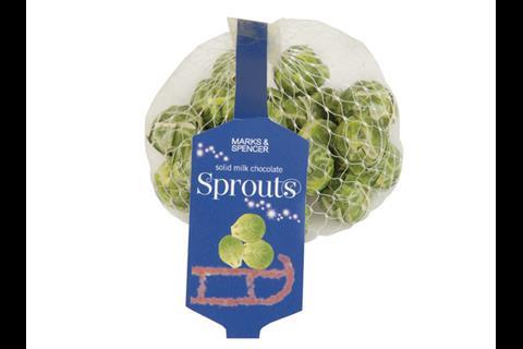 M&S chocolate sprouts